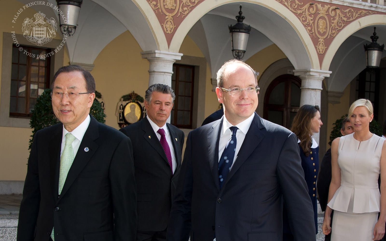 ban ki-moon et albert II
