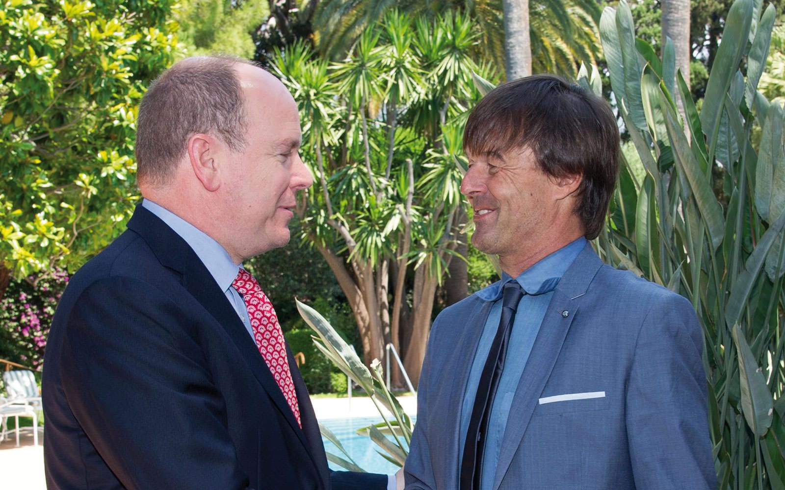 Albert II et Nicolas Hulot