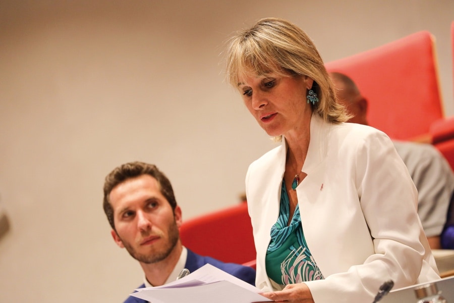 Nathalie Amoratti-Blanc, présidente de la commission des droits de la femme et de la famille au Conseil national