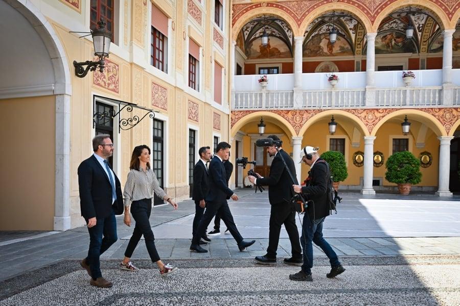 Documentaire F1 Canal+ tournage palais princier
