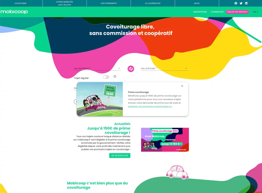 Mobicoop covoiturage