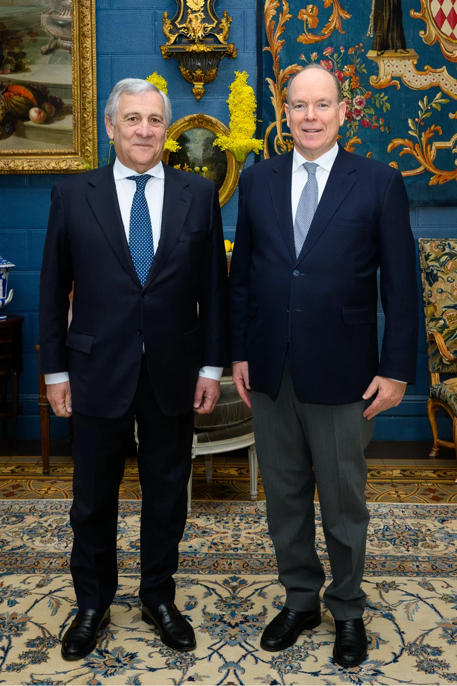 Antonio Tajani Prince Albert II